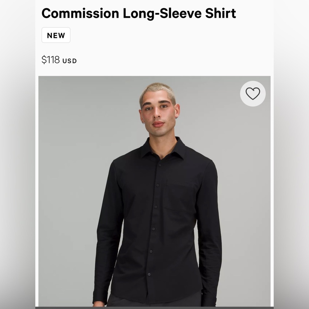 Lululemon Commission Navy Long-Sleeve - NWOT